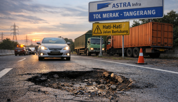Dampak Jalan Berlubang, Astra Tol Merak–Tangerang Berpotensi Wajib Ganti Rugi