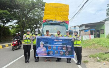 Sosialisasi Mobile Operasi Marano 2026, Ditlantas Polda Sulbar Ajak Pengendara Tetap Aman dan Selamat