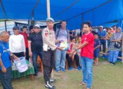 Personel Polsek Tinambung Amankan Turnamen Karama Cup I Tahun 2026