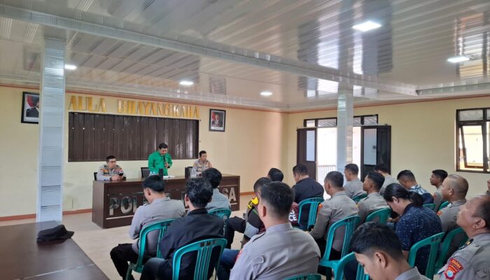 Perkuat Iman dan Soliditas, Polres Mamasa Gelar Binrohtal Serentak untuk Personel