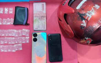 Polres Pelabuhan Tanjungperak Amankan Tiga Terduga Pengedar Narkoba di Sawah Pulo