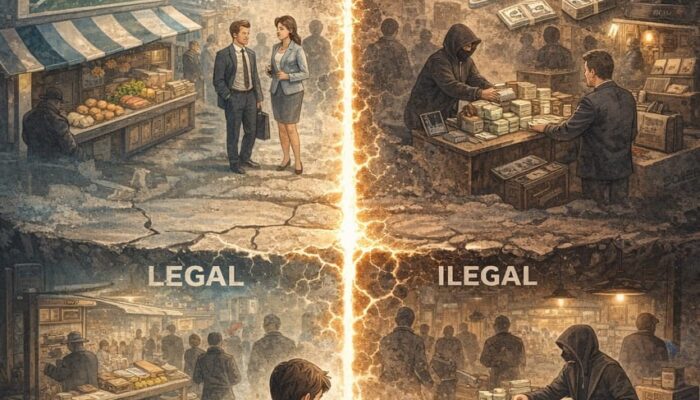 Konstruksi Sosial Legalitas dan Dinamika Pasar Ilegal: Perspektif Jens Beckert dan Renate Mayntz