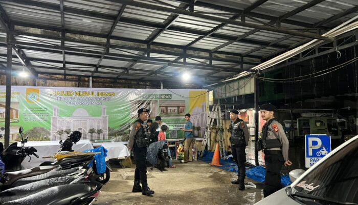 Ciptakan Ramadan Kondusif, Samapta Polres Gowa Laksanakan Pengamanan Tarawih