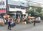 Jelang Berbuka Puasa, Samapta Polres Majene Siaga di Pusat Keramaian Beri Rasa Aman Warga