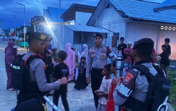 Patroli Subuh Polres Majene Amankan Meriam Spiritus, Jaga Ramadhan Tetap Kondusif