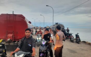 Respon Cepat Laporan Warga, Polsek Bambalamotu Dan Polsek Pasangkayu Patroli Bersama Antisipasi Aksi Balap Liar