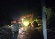 Longsor Batu Hambat Arus Lalu Lintas di Jalan Trans Sulawesi, Polsek Sendana Sigap Amankan Jalur