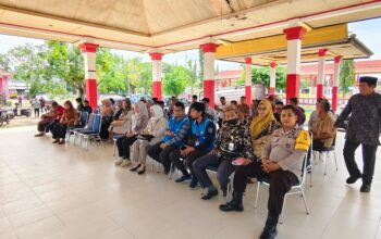 Bhabinkamtibmas Polsek Urban Wononomulyo Hadiri Rapat Penyelenggaraan MTQ Ke-XI Kecamatan Wonomulyo