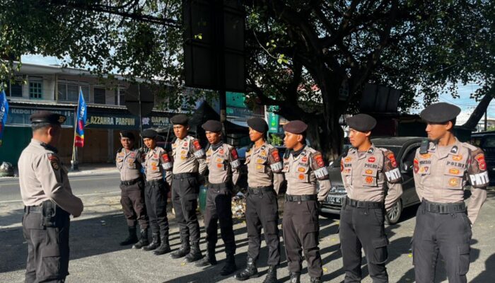 Pastikan Warga Nyaman Berburu Takjil, Samapta Polres Majene Intensifkan Pengamanan