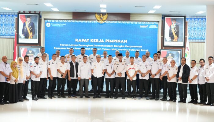 Gubernur Sulbar Pimpin Raker Pimpinan Penyusunan RKPD 2027, Tekankan Investasi dan Mitigasi Bencana