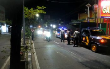 Jelang Sahur, Kapolsek Rangkasbitung Giat Patroli KRYD,Cegah Perang Sarung dan Balapan Liar