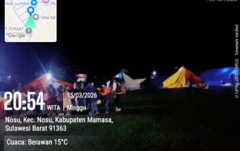 Bhabinkamtibmas Polsek Pana Amankan Ibadah Pembukaan Kemah Ceria PAR Gereja Toraja Mamasa di Nosu