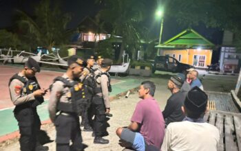 Jaga Kondusifitas Ramadhan, Samapta Polres Majene Intensifkan Patroli Kamtibmas di titik Kerumunan Warga