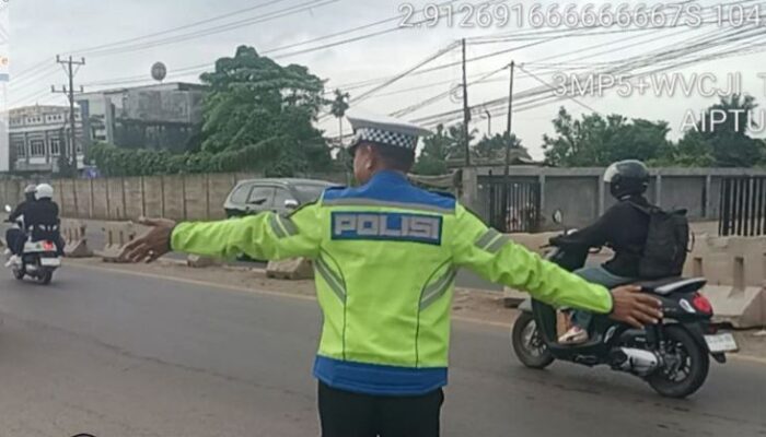 Antisipasi Kepadatan Arus Balik, Satlantas Polres Banyuasin Gelar Live Report dan Patroli Hunting di Jalintim