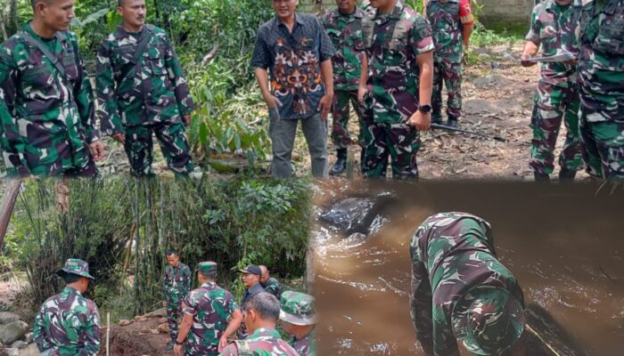 Dandim Pasuruan Tinjau Pembangunan Jembatan Gantung di Lumbang, Perkuat Akses Warga