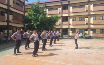Jaga Stamina dan Kesiapsiagaan, Sat Samapta Polres Gowa Gelar Pembinaan Fisik Rutin