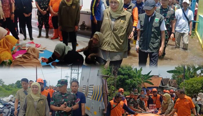 Dandim 0819 Pasuruan Dampingi Gubernur Jatim Tinjau Langsung Dampak Banjir di Rejoso