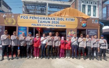 Tim Supervisi Polda Sulbar Cek Kesiapan Pos Pam Ops Ketupat Marano di Polewali