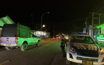 Antisipasi Balap Liar dan Kriminalitas, Patroli Blue Light Satlantas Polres Majene Digelar Hingga Dini Hari