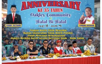 Dewan Teddy Setiadi dari Partai Gerindra Hadiri Anniversary ke-35 Oakley Community dan Halal Bihalal 1447 H, Hadirkan Tokoh Masyarakat dan Tokoh Agama