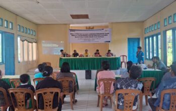 Kapolsek Mamasa Hadiri Musyawarah Ganti Rugi Pembangunan Gardu Induk di Desa Balla, Berjalan Aman dan Tertib