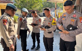 Propam Polres Majene Gelar Gaktiblin Mendadak di Polsek Pamboang, Periksa Sikap tampang Hingga Data Diri