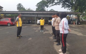 Pimpin Apel Pagi, Kapolsek Rangkasbitung Polres Lebak Berikan Arahan Tentang Pentingnya Kedisiplinan