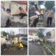 Wujudkan Lingkungan Kerja Nyaman,Kapolsek Rangkasbitung Dan Anggota Gotong Royong Bersihkan Mako