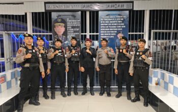Sinergi Pengamanan Diperkuat, Samapta Polres Majene Sambangi Rutan Majene