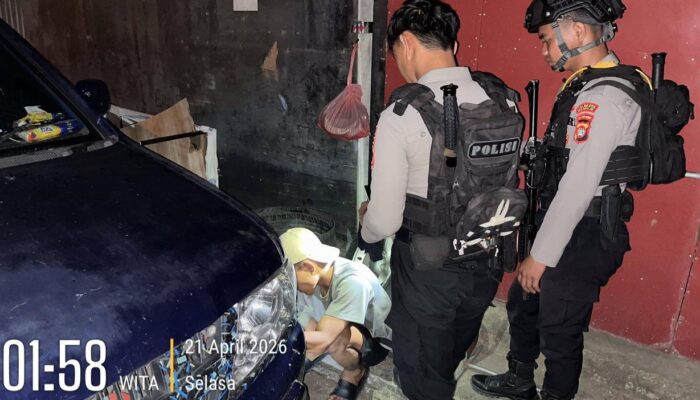 Patmor Polresta Mamuju Amankan Pelaku Tabrak Lari di Karema