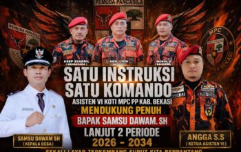 Satu Komando! Koti MPC PP Kabupaten Bekasi Dukung Samsu Dawam di Pilkades Karang Asih
