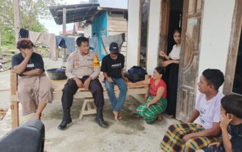 Bhabinkamtibmas Polsek Pasangkayu Imbau Warga Tidak Membakar Lahan di Musim Kemarau