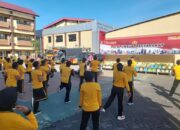 Olahraga Pagi Bersama, Polres Gowa Tingkatkan Kebugaran dan Kekompakan Personel