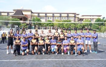 Grand Final Pertandingan Bola Voli Satker Polda Sulbar: Brimob dan Polres Mateng Beradu Sengit Rebut Gelar Juara