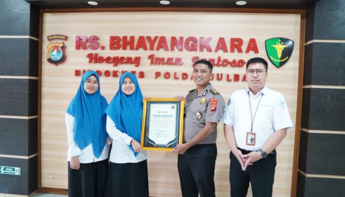 RS Bhayangkara Polda Sulbar Raih Penghargaan Digitalisasi dari BPJS Kesehatan