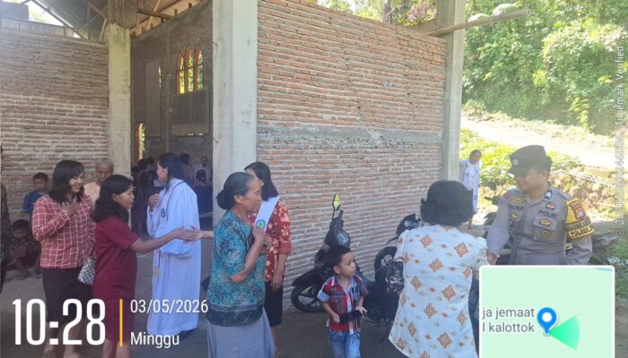 Ibadah Minggu di Gereja Imanuel Kalottok Berlangsung Khidmat, Polisi Pastikan Keamanan Jemaat