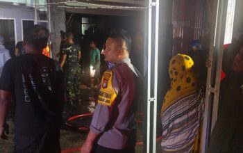Gerak Cepat Polsek Pasangkayu Datangi TKP Kebakaran Rumah Warga di Desa Jengeng Raya