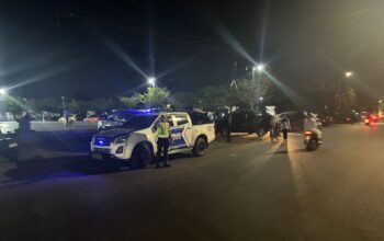 Lampu Biru Menyala, Satlantas Polres Gowa Kawal Aktivitas Malam Pengguna Jalan