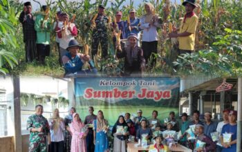 Perkuat Semangat Petani Wujudkan Ketahanan Pangan, Babinsa Suwayuwo Kawal Pembagian Bibit Jagung