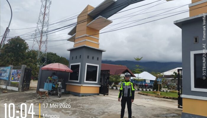 Sat Lantas Polres Mamasa Pastikan Ibadah Minggu Berjalan Aman dan Lancar