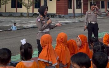Polisi Sahabat Anak, Satlantas Polres Pasangkayu Sambut Ceria Kunjungan PAUD Pratama