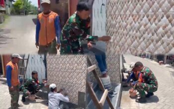 Babinsa Cangkringmalang Bersama Warga Gotong Royong Renovasi Mushola Al Ikhlas