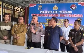 Musnahkan Puluhan Kilo Narkoba, Polresta Deliserdang Selamatkan 398.437 Jiwa