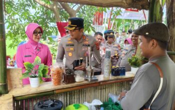 Launching Pekarangan Pangan Bergizi (P2B) Polsek Bajeng Resmi Dibuka Kapolres Gowa