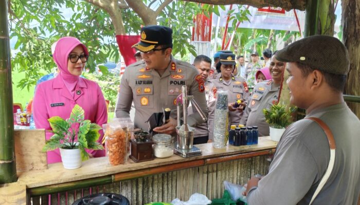 Launching Pekarangan Pangan Bergizi (P2B) Polsek Bajeng Resmi Dibuka Kapolres Gowa