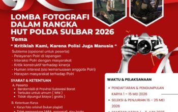 Ayo Tunjukkan Bakatmu! Lomba Fotografi Polda Sulbar Hadir dengan Tema Unik dan Total Hadiah Jutaan Rupiah
