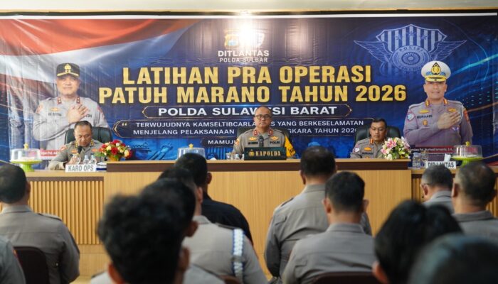 Latpra Ops Patuh Marano 2026, Kapolda Sulbar: Utamakan Inovasi dan Pelayanan, Penegakan Hukum Langkah Terakhir
