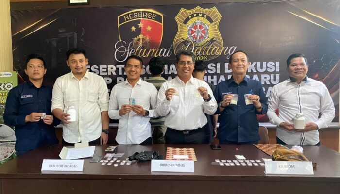 Ditkrimsus Polda Sulbar dan Balai POM Ungkap Peredaran Obat Ilegal Boje di Mamuju, Ribuan Butir Diamankan