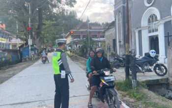 Satlantas Polres Mamasa Gelar Pamturlalin Pagi, Wujudkan Kamseltibcarlantas yang Aman dan Lancar