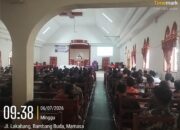 Bhabinkamtibmas Polsek Mambi Amankan Ibadah Minggu Jemaat Imanuel Mehalaan Barat
